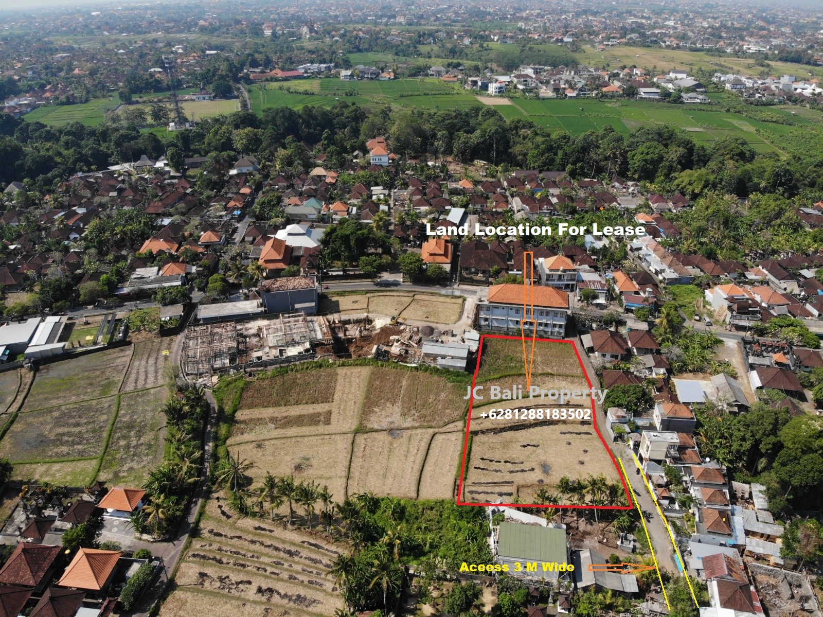 LEASEHOLD LAND IN TUMBAK BAYUH, SIZE 20 ARE/2000M2
